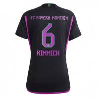 Bayern Munich Joshua Kimmich #6 Fotballklær Bortedrakt Dame 2023-24 Kortermet